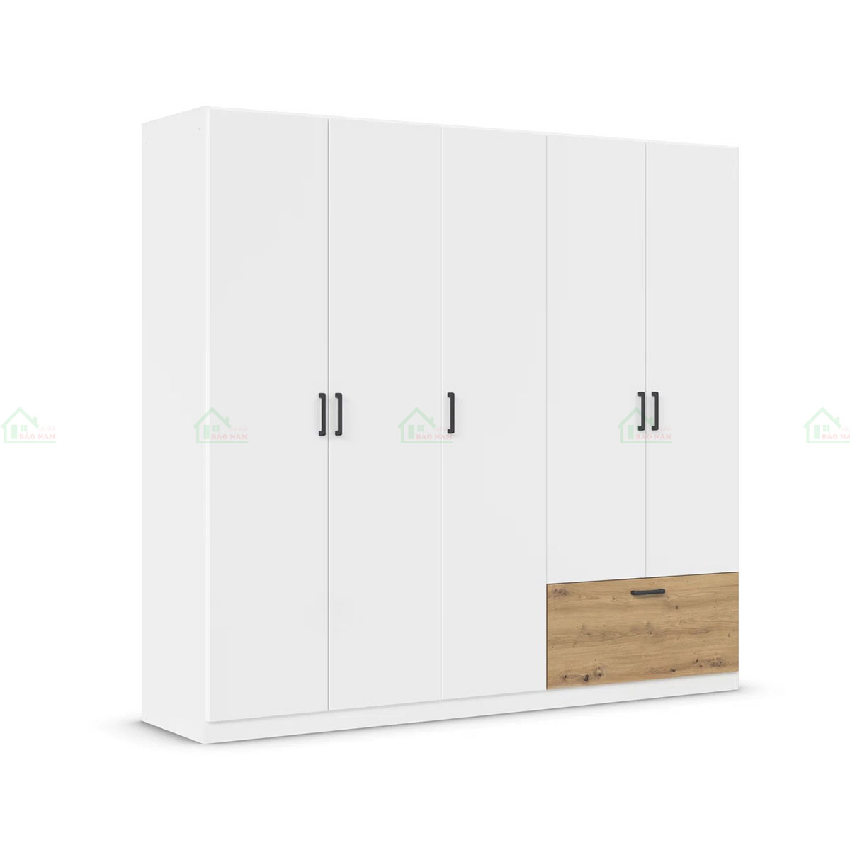 Thiết kế hiện đại và tối giản, với tông màu trắng tinh khôi, tạo vẻ sang trọng và phù hợp với nhiều phong cách nội thất.