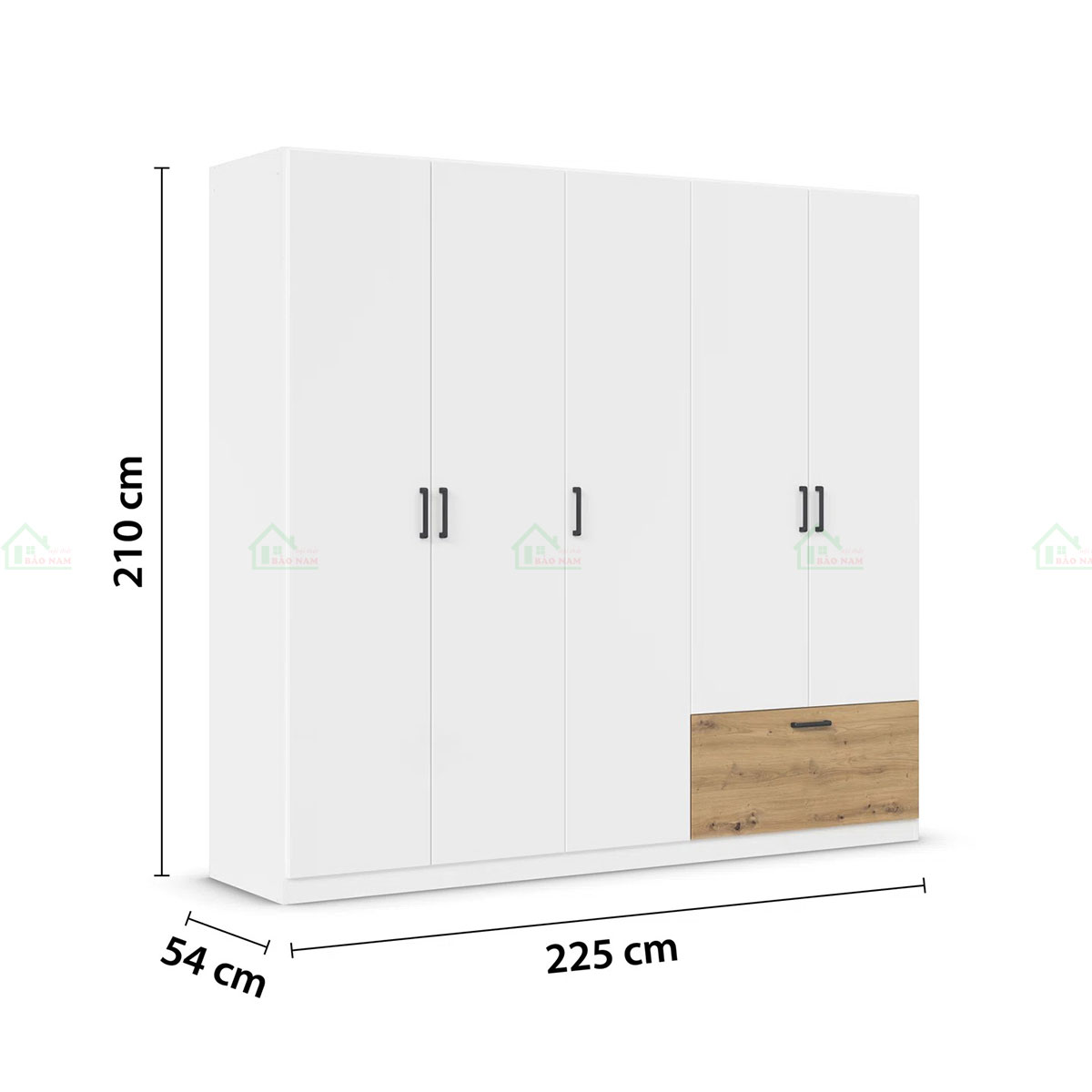 Mẫu Tủ Quần Áo Gỗ MDF Giá Rẻ TA49