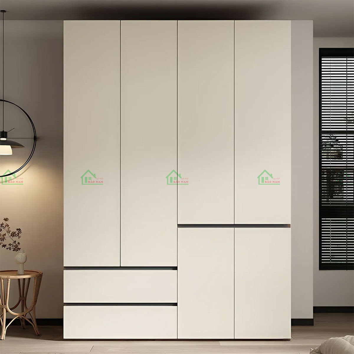 Tủ Quần Áo Gỗ MDF Giá Rẻ TA57
