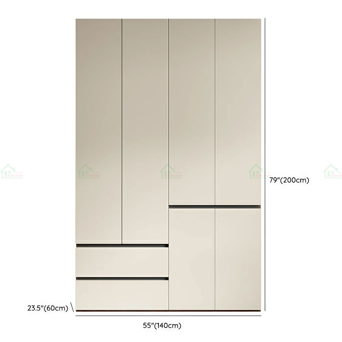 Tủ Quần Áo Gỗ MDF Giá Rẻ TA57