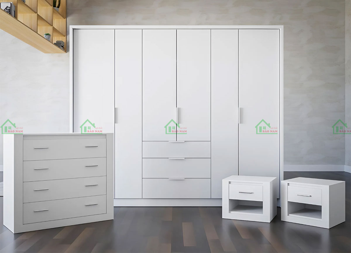 Tủ Quần Áo Gỗ MDF Giá Rẻ TA68