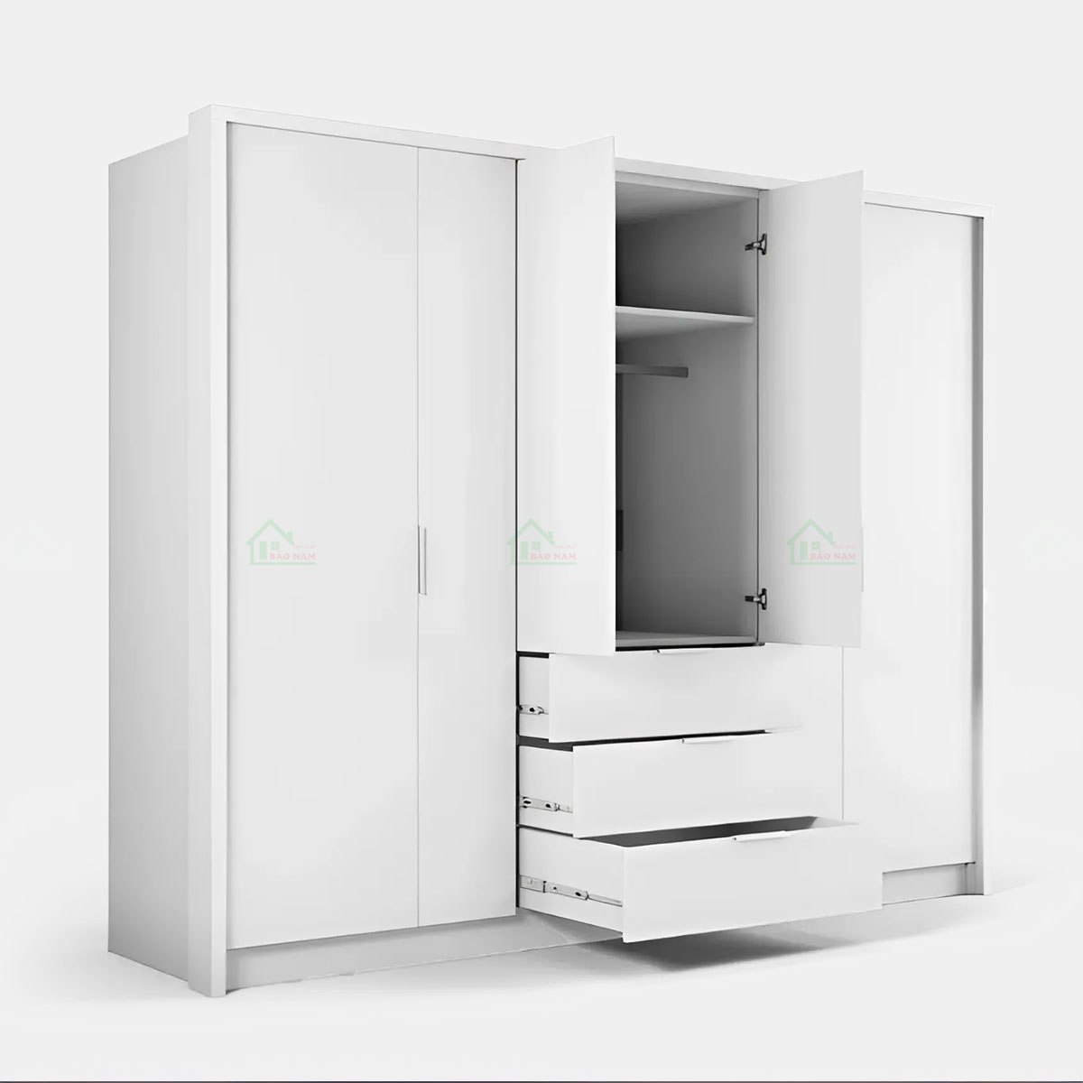 Thiết kế cánh mở giúp bạn dễ dàng lấy đồ và sắp xếp đồ đạc bên trong.