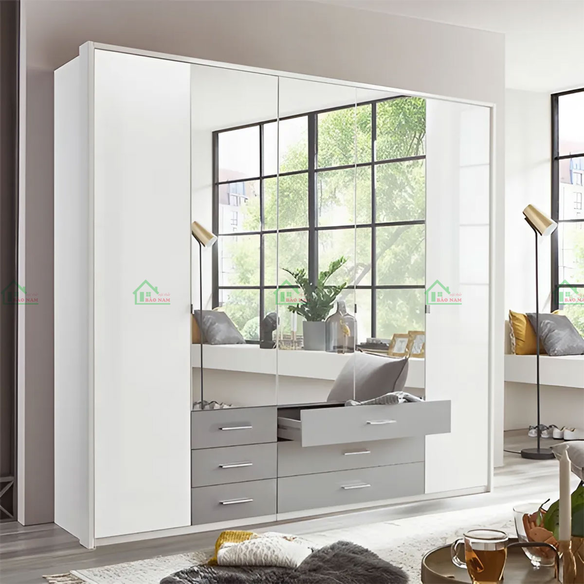 Tủ Quần Áo Gỗ MDF TA72