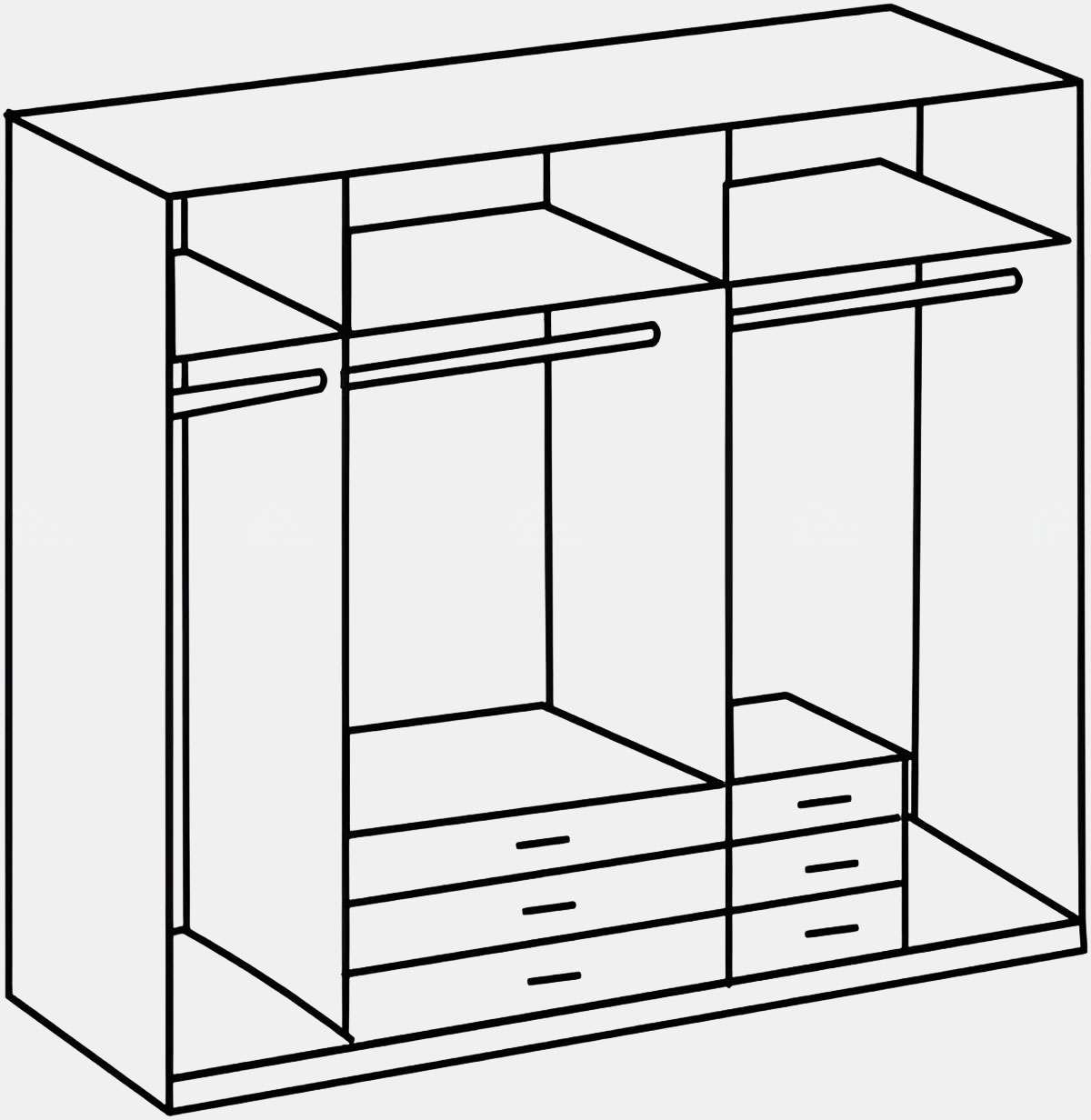 Mẫu Tủ Quần Áo Gỗ MDF TA72
