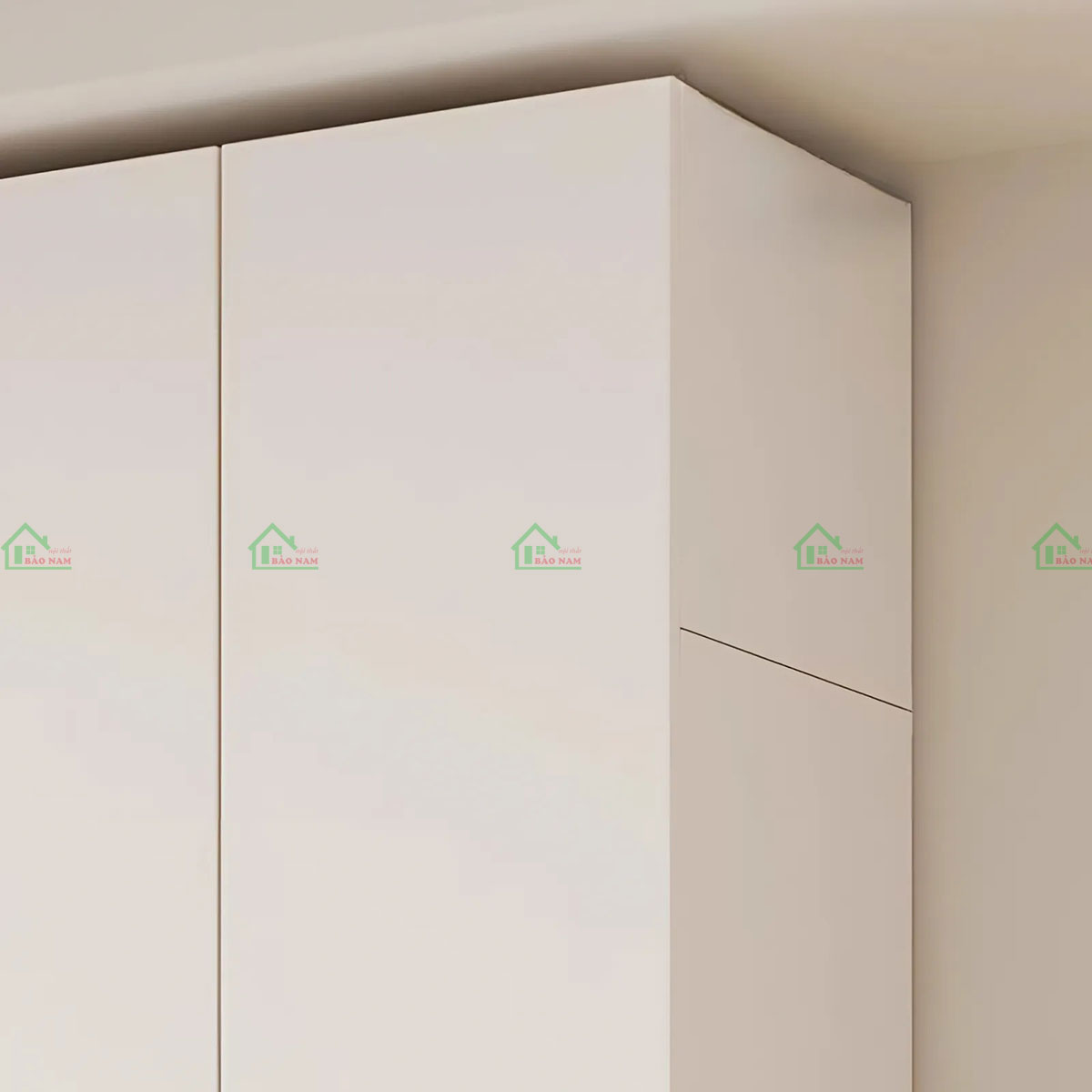 Thiết kế tủ quần áo gỗ MDF TA77 kịch trần, tận dụng tối đa chiều cao