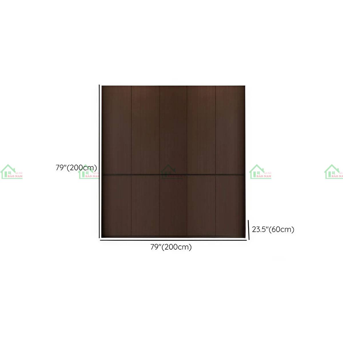 Tủ quần áo gỗ tự nhiên TATN06 hiện đại, nhận đặt sản xuất theo kích thước yêu cầu.