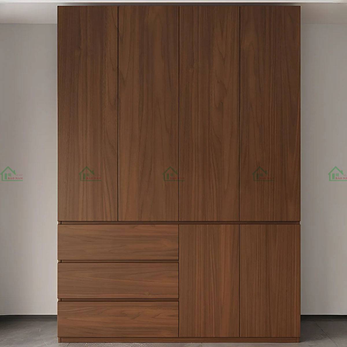 Tủ áo TATN07 thiết kế âm tường, phù hợp phong cách nội thất tối giản.