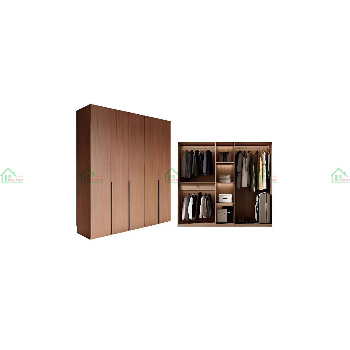 Bên trong tủ áo TATN16 - không gian lưu trữ được tổ chức khoa học