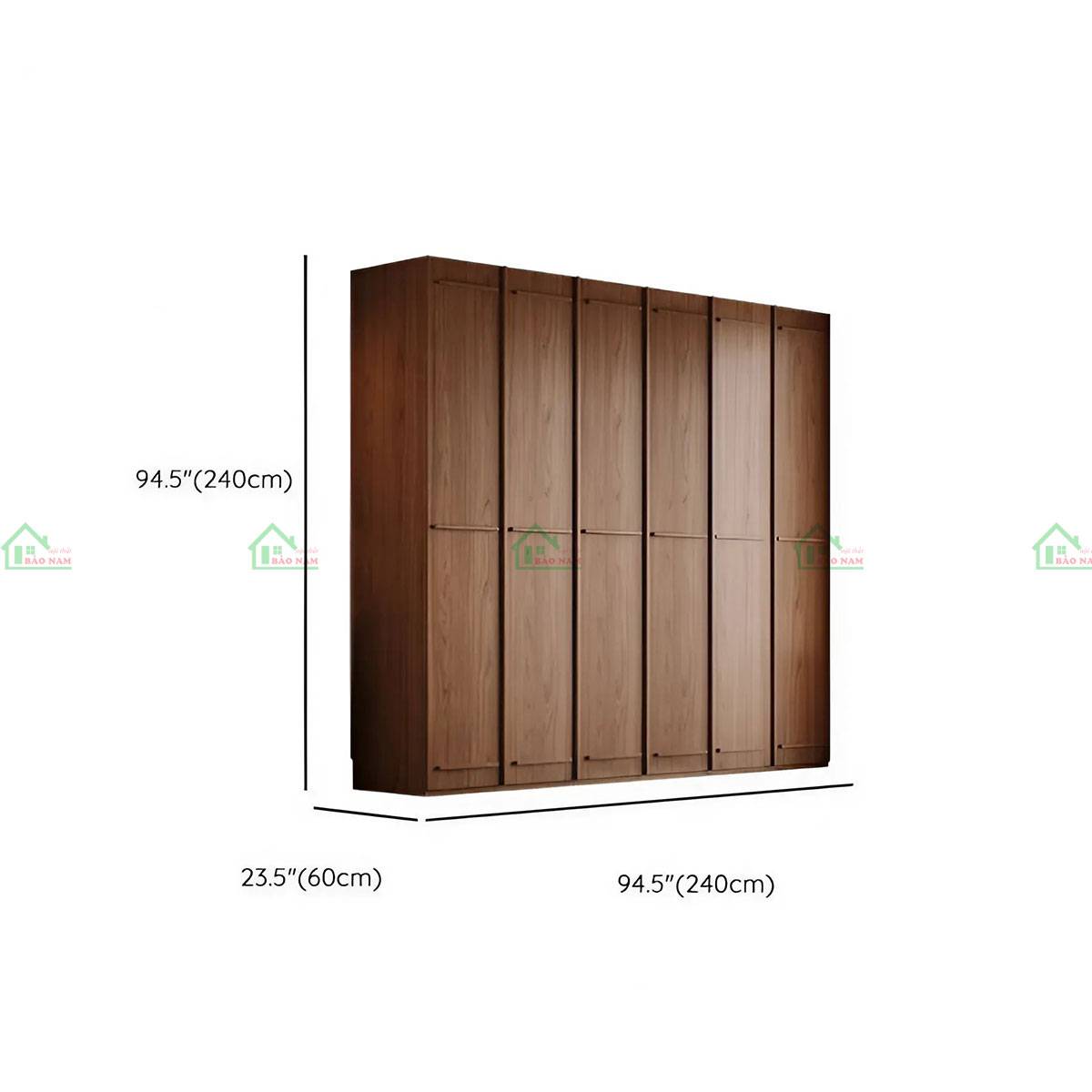 Phiên bản lớn nhất của tủ TATN03 với kích thước 240cm x 240cm x 60cm – tối ưu cho phòng ngủ lớn, tăng khả năng chứa đồ. (ngoài ra có thể đặt tủ kích thước riêng theo yêu cầu)