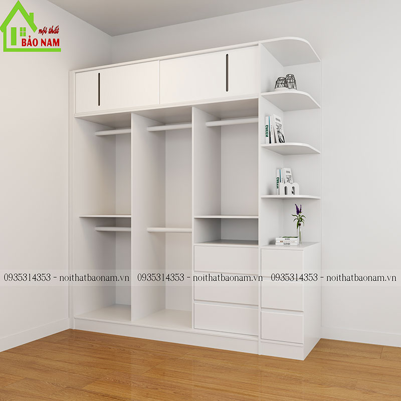 Thiết kế thi công tủ quần áo giá rẻ tại Bảo Nam