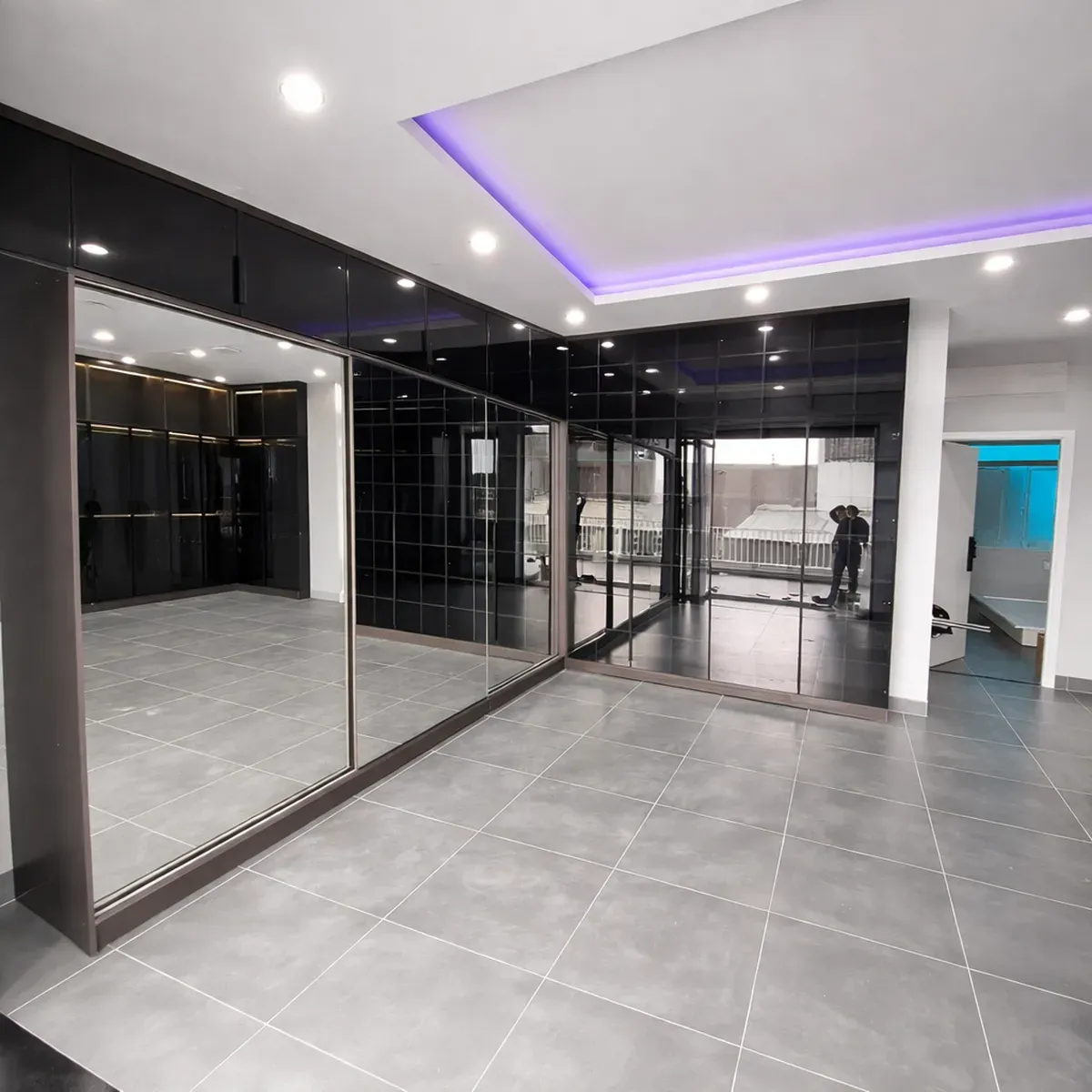 tủ quần áo MDF cánh lùa hiện đại cho phòng ngủ