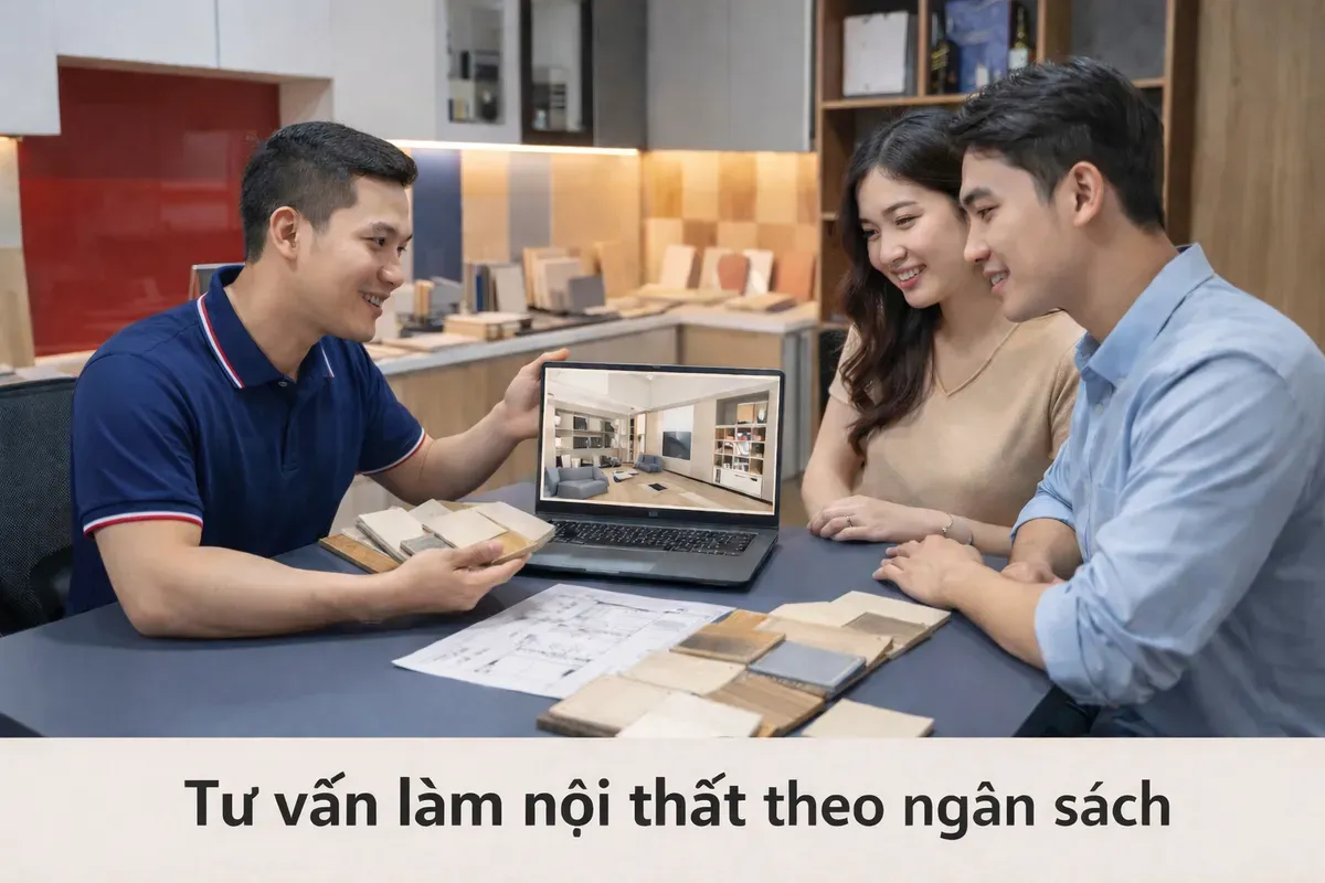 tư vấn nội thất trọn gói theo diện tích và ngân sách
