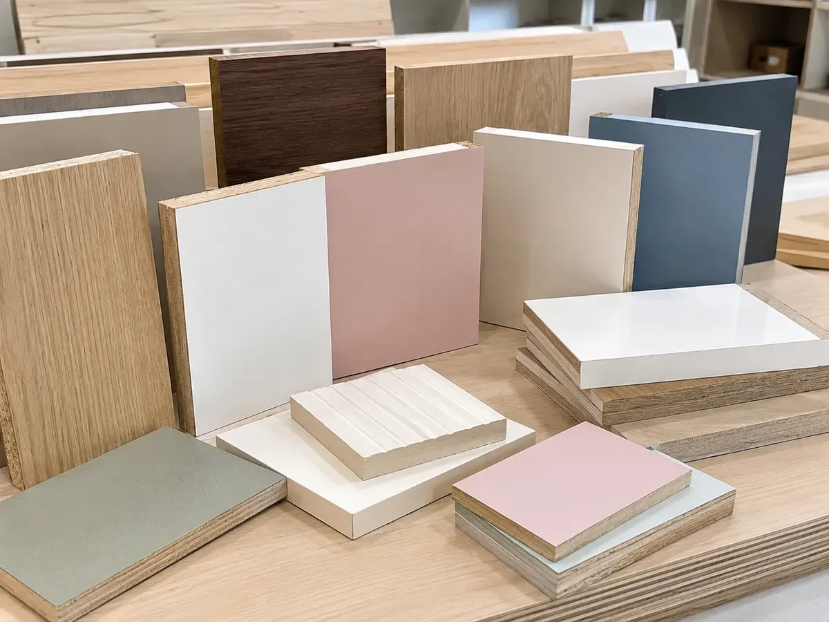 Vật liệu MDF chống ẩm, Plywood và bề mặt Melamine, Laminate, Acrylic sử dụng cho phòng trẻ em.