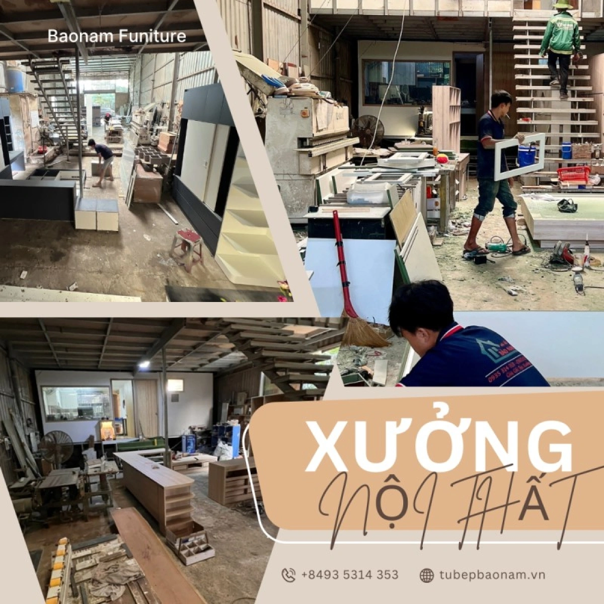 Xưởng thi công tủ áo cánh lùa hiện đại - Nội Thất Bảo Nam