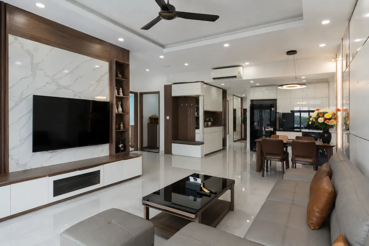 Vật liệu, thiết kế và mức độ hoàn thiện là những yếu tố ảnh hưởng trực tiếp đến chi phí nội thất căn hộ.
