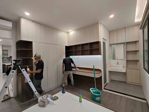 THI CÔNG NỘI THẤT PHÒNG NGỦ - CÔNG TRÌNH THỰC TẾ