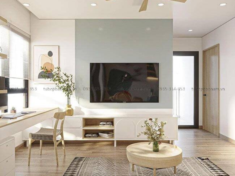 Mẫu Thiết Kế Nội Thất Phong Cách Rustic Căn Hộ 3PN