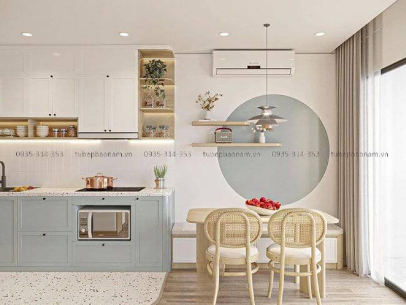 Mẫu Thiết Kế Nội Thất Phong Cách Rustic Căn Hộ 3PN