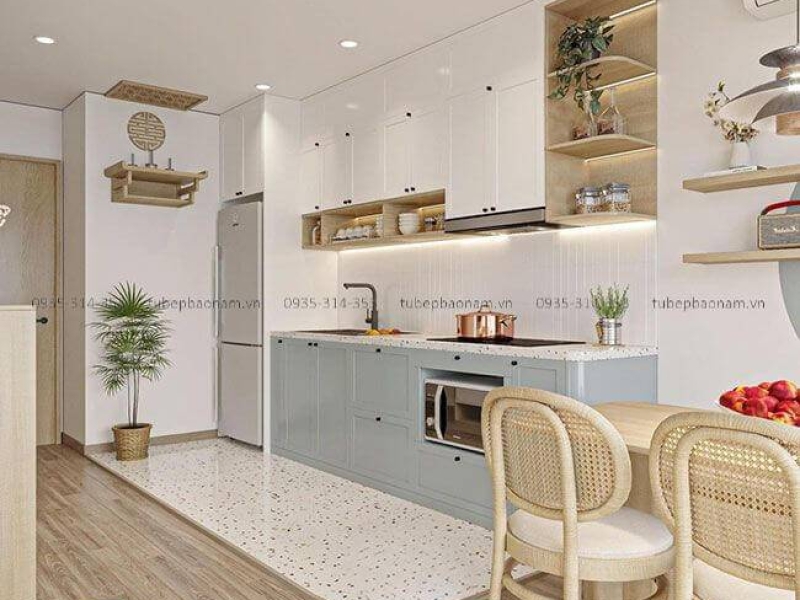 Mẫu Thiết Kế Nội Thất Phong Cách Rustic Căn Hộ 3PN