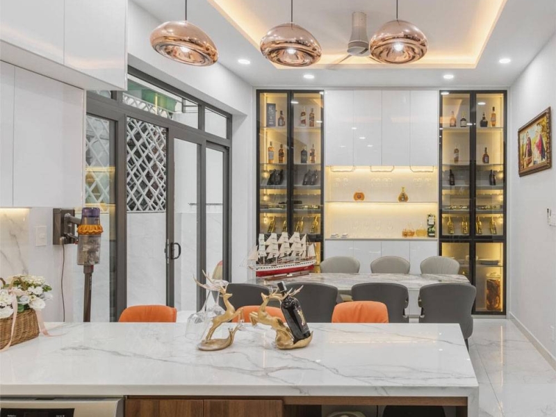 Nội Thất Độc Đáo Trong Nhà Phố Hiện Đại HEBOLI | Phong cách luxury