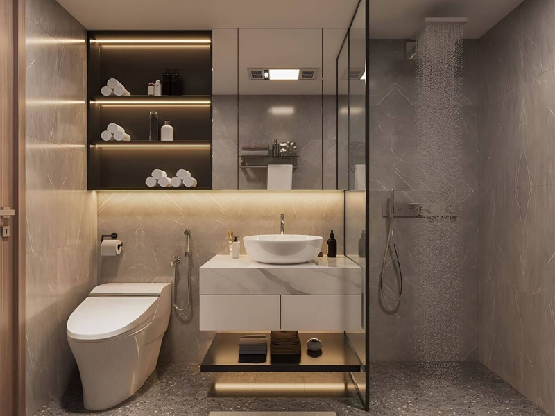 Mẫu thiết kế nội thất chung cư 2 phòng ngủ