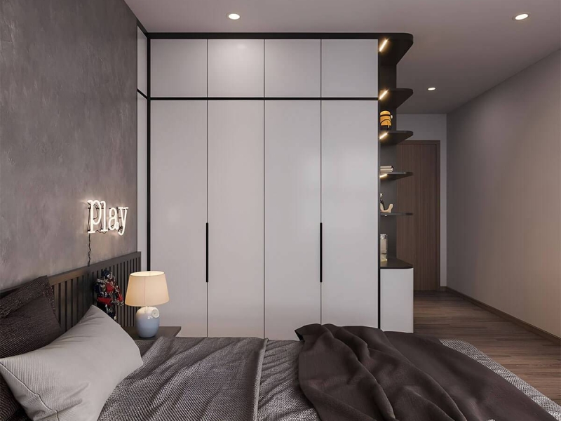 Mẫu thiết kế nội thất chung cư 2 phòng ngủ