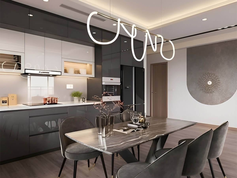 Mẫu thiết kế nội thất chung cư 2 phòng ngủ