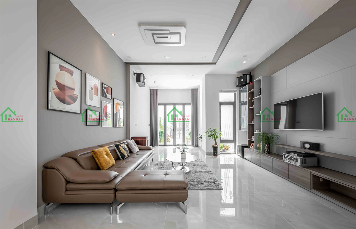 Mẫu phòng khách sang trọng cho biệt thự cao cấp - view 2