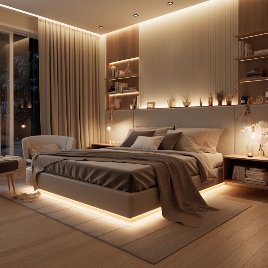 Phòng ngủ Futuristic một không gian phòng ngủ tương lai với thiết kế hiện đại