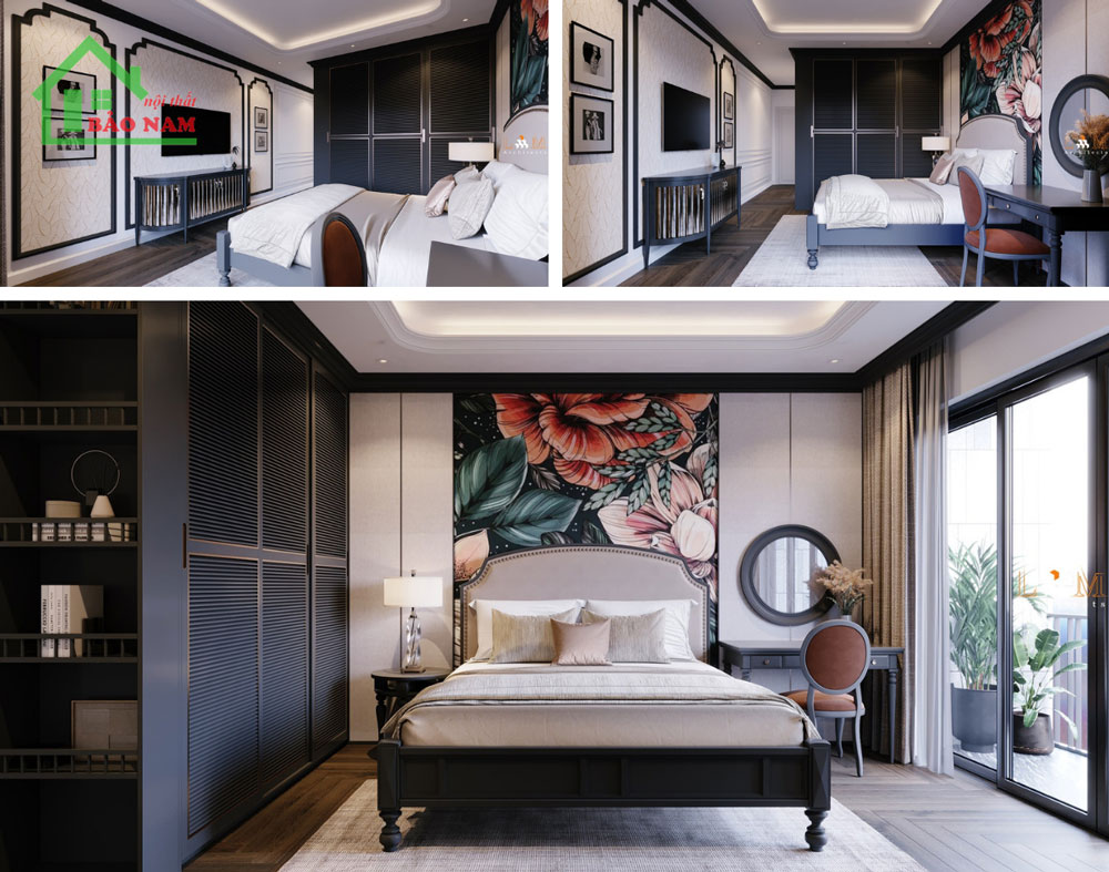 Thiết kế nội thất phòng ngủ phong cách Indochine (Đông dương)