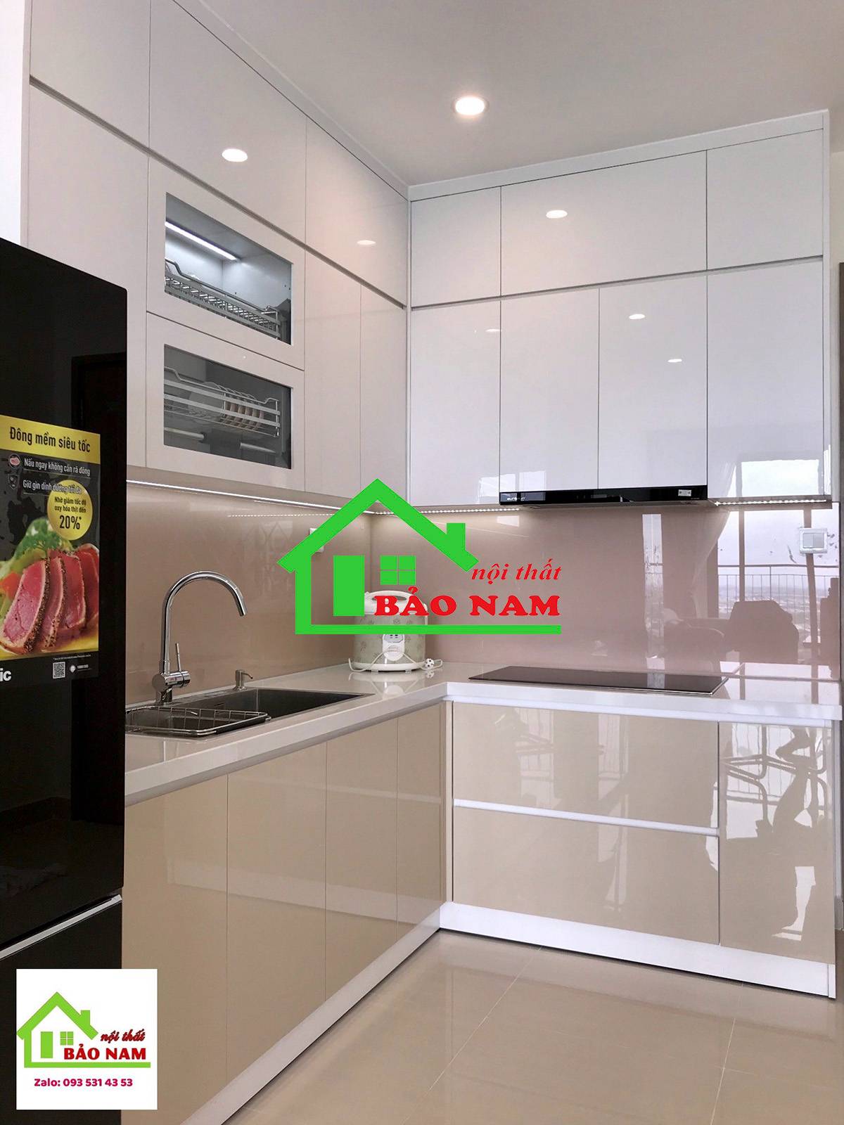 Bàn giao tủ bếp công trình thực tế nhà A Thắng - Vinhome Grand Park, Thủ Đức
